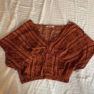 Floral boho crop top - American Eagle